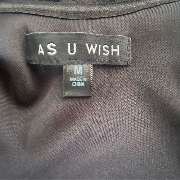 AS U WISH Off Shoulder Ruffled Black Dress - Picture 8 of 10